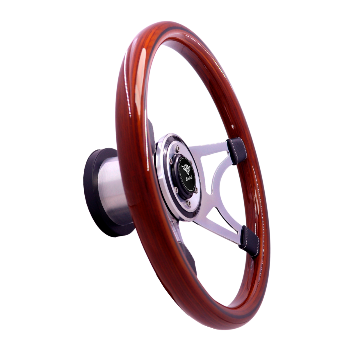 Volante Wega Madeira Revival (logotipo negro)