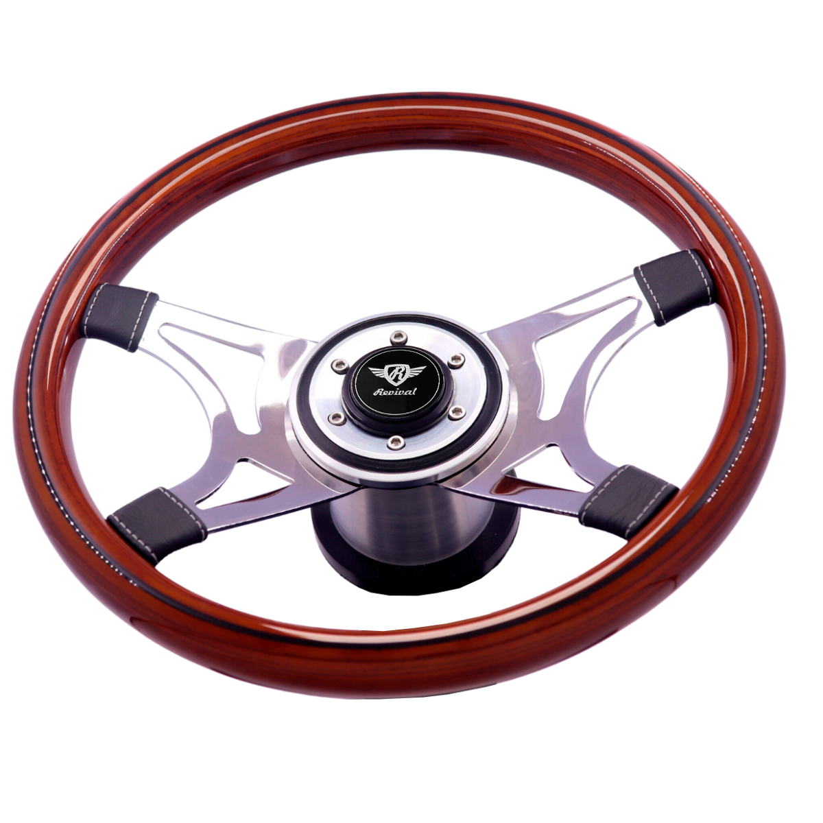 Volante Wega Madeira Revival (logotipo negro)