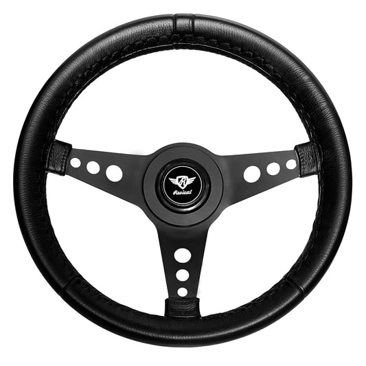 Volante Revival Mini R negro (logotipo plateado)