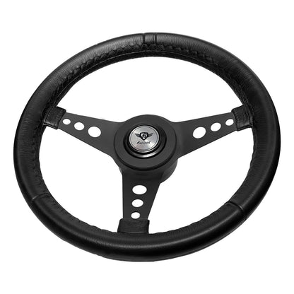 Volante Revival Mini R negro (logotipo plateado)